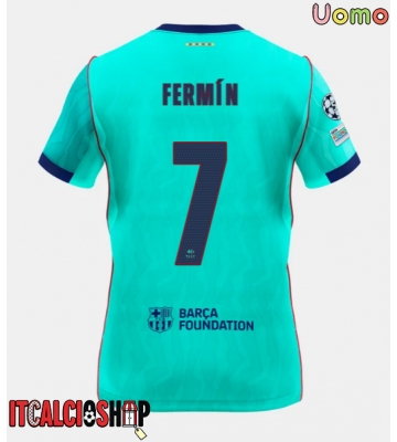 Barcelona Fermin Lopez #7 Terza Maglia 2026-27 Manica Corta Barcelona Fermin Lopez #7 Terza Maglia 2026-27 Manica Corta
